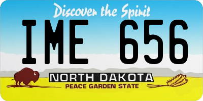 ND license plate IME656