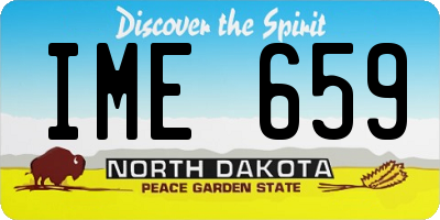 ND license plate IME659