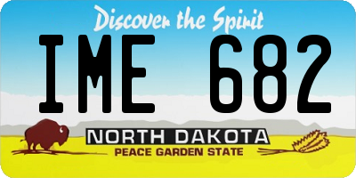 ND license plate IME682