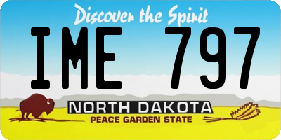 ND license plate IME797