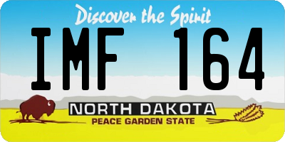 ND license plate IMF164