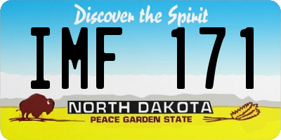 ND license plate IMF171