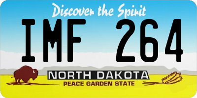 ND license plate IMF264