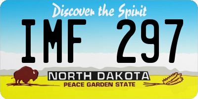 ND license plate IMF297