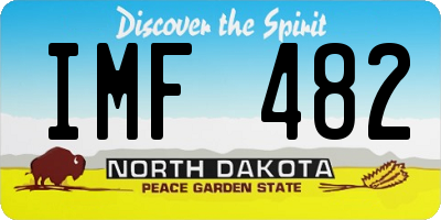 ND license plate IMF482