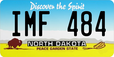 ND license plate IMF484