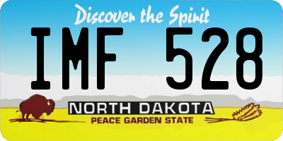 ND license plate IMF528