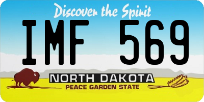 ND license plate IMF569