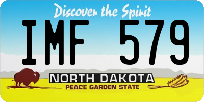 ND license plate IMF579