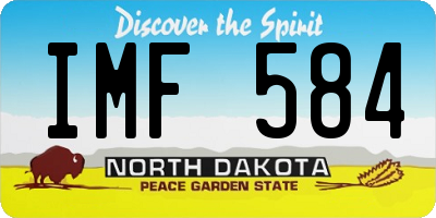 ND license plate IMF584