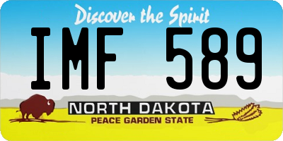 ND license plate IMF589