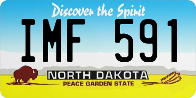 ND license plate IMF591