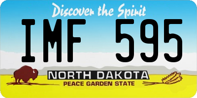 ND license plate IMF595