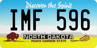 ND license plate IMF596