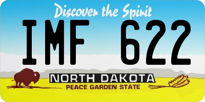 ND license plate IMF622