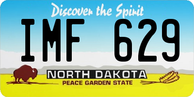 ND license plate IMF629