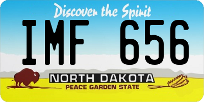 ND license plate IMF656