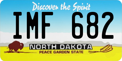 ND license plate IMF682