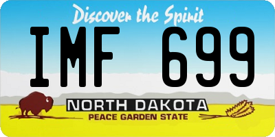 ND license plate IMF699