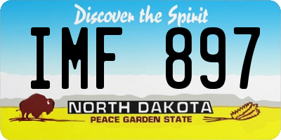ND license plate IMF897