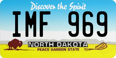 ND license plate IMF969