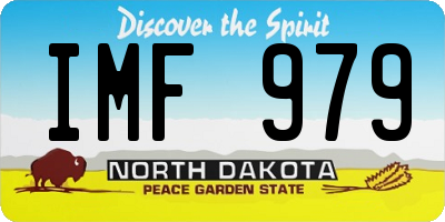 ND license plate IMF979