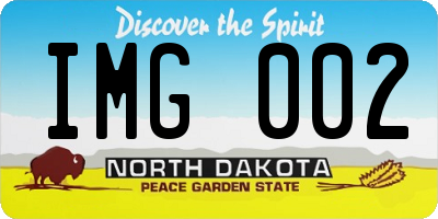 ND license plate IMG002