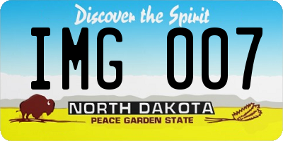 ND license plate IMG007