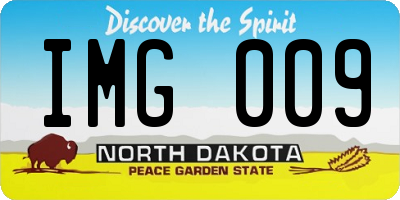 ND license plate IMG009