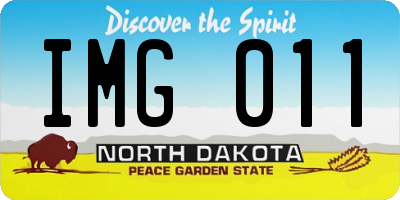 ND license plate IMG011