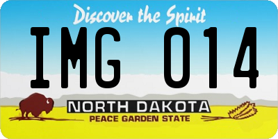 ND license plate IMG014