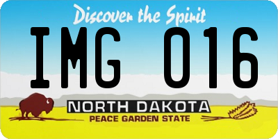 ND license plate IMG016