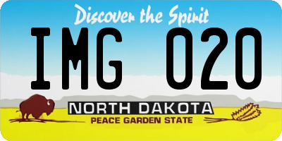 ND license plate IMG020
