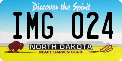 ND license plate IMG024