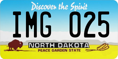 ND license plate IMG025