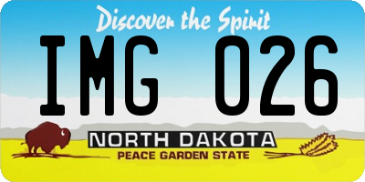 ND license plate IMG026