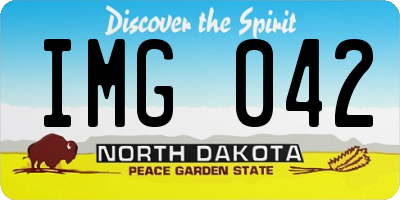 ND license plate IMG042
