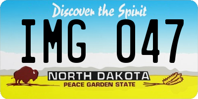 ND license plate IMG047