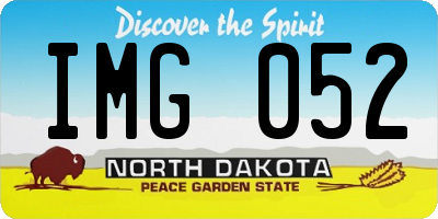 ND license plate IMG052