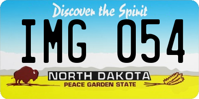 ND license plate IMG054