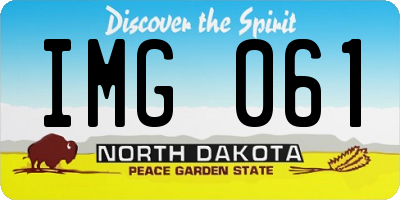 ND license plate IMG061