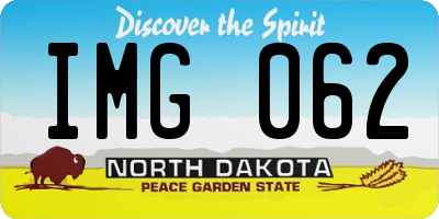 ND license plate IMG062