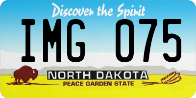 ND license plate IMG075