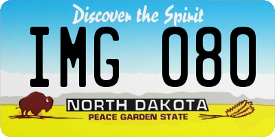 ND license plate IMG080