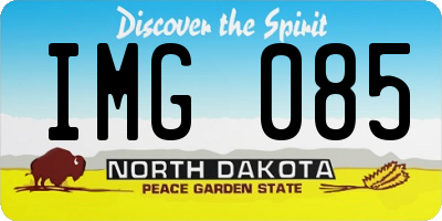 ND license plate IMG085