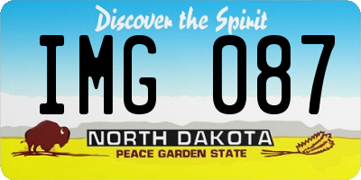 ND license plate IMG087