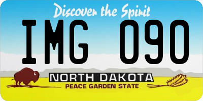 ND license plate IMG090