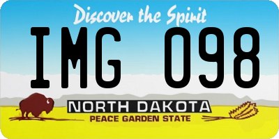 ND license plate IMG098