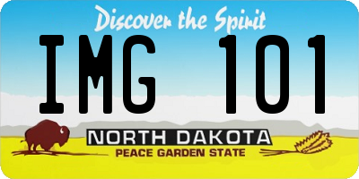 ND license plate IMG101