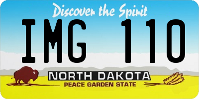 ND license plate IMG110